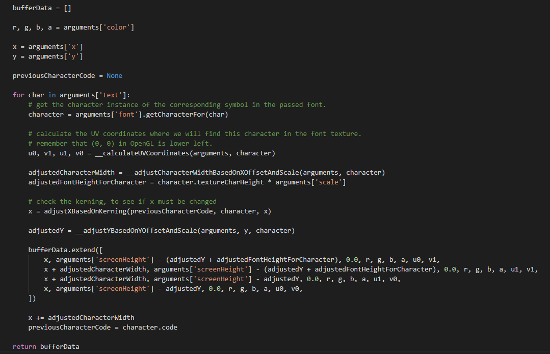 How to render text using OpenGL 4 and Python 3 – The Domains of the ...